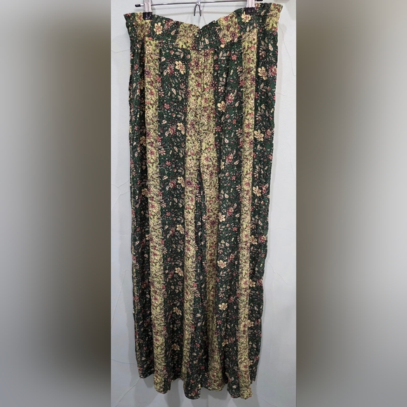 Easel Green Floral Wide-Leg Pants - Picture 4 of 6